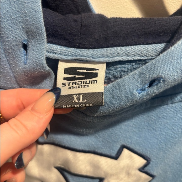 Stadium Athletics Blue Sweater with UNC Logo - Picture 3 of 4